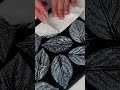 Black and white / Leaf painting / Acrylic painting / Painting technique
