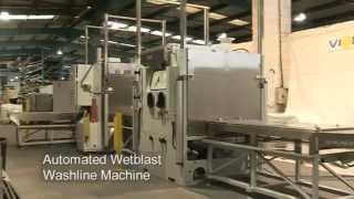 Vixen Automated Wetblast Washline Machine
