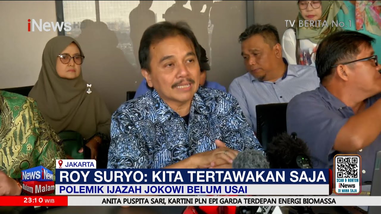 Soal Ijazah, Roy Suryo: Pengacara Jokowi Gunakan Logika Srimulat | iNews Malam | Segmen 03 | 17/06