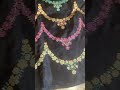 Black Colour Ektara Katan Silk