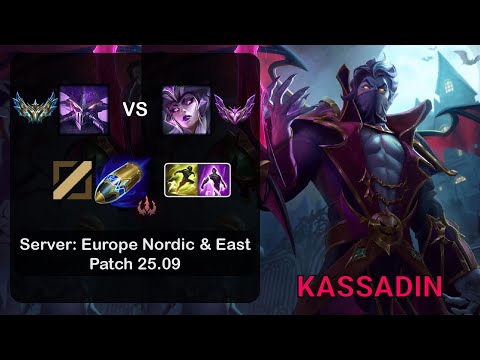 Kassadin Mid vs Syndra - EUNE Challenger - Patch 25.09