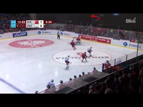 Die Highlights des Cup-Viertelfinals EHC Visp gegen ZSC