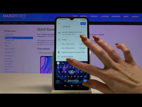 How to Save Important Events on XIAOMI REDMI 9C – Calendar Events