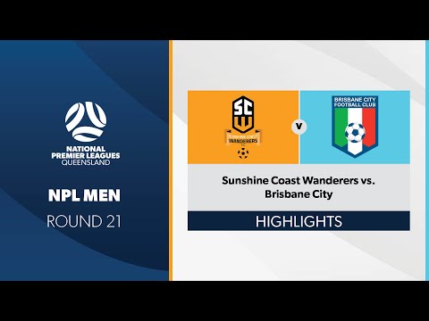 NPL Men R21 - Sunshine Coast Wanderers vs. Brisbane City Highlights