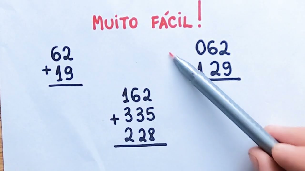 😱✅COMO FAZER CONTA DE ADIÇÃO ✅COMO FAZER CONTA DE MAIS ✅COMO FAZER CONTA DE SOMAR Matemática Básica🚀
