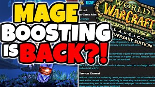 Boosting is BACK For TBC Anniversary! HUGE News & Bluepost!