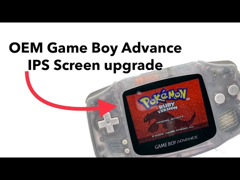 IPS Screen upgrade on OEM Game Boy Advance