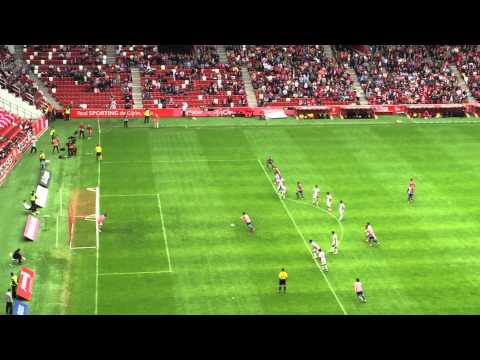 ¡Gol de Hugo Fraile! Real Sporting 1-0 Mallorca (03/05/15)