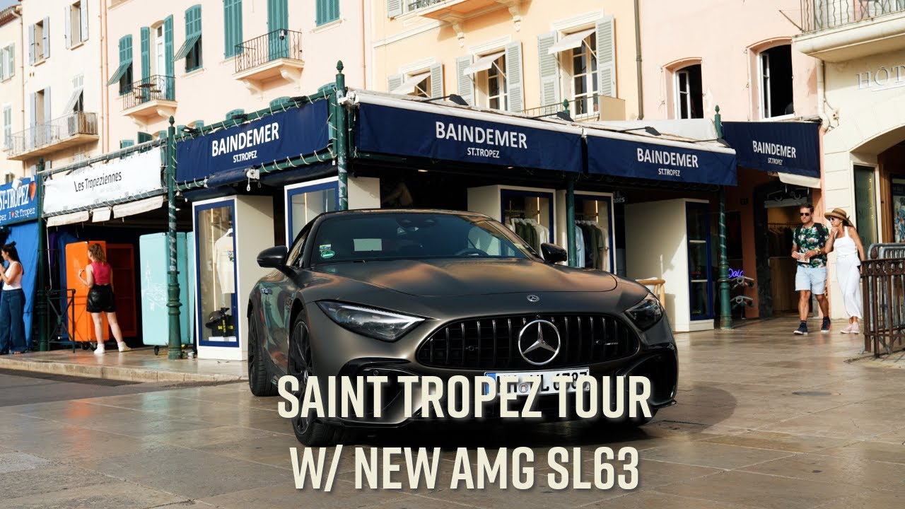 Giving YOU a TOUR of Saint Tropez with the NEW Mercedes AMG SL 63 #carreview #francevlog