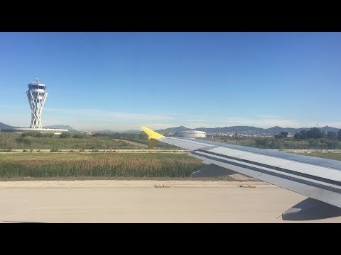 Vueling Airlines flight VY2111 A320 (EC-MBK) Takeoff at Barcelona Airport   El Prat