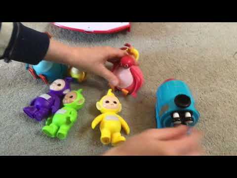 The Twirlywoos invite the Teletubbies for a Dance Party