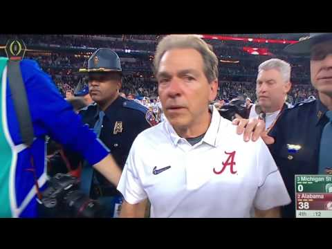 Alabama Destory Michigan State in The Cotton Bowl 38-0 (2015)