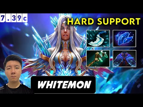 Whitemon Crystal Maiden Hard Support - Dota 2 Patch 7.39c Pro gameplay Gameplay