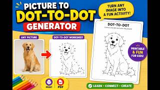 Free Picture to Dot-to-Dot Generator | Turn Any Image into a Printable Worksheet | TinyTreks
