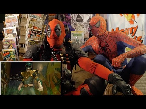 GREEN RANGER vs RYU - REACTION SPANDEX - WITH SPIDER-MAN AND DEADPOOL