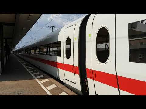 Ausfahrt ICE-1 Chur in Fulda auf Gleis 4