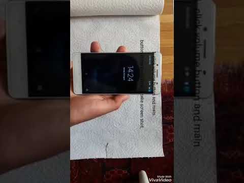 How to take screen shot in cubot x16.