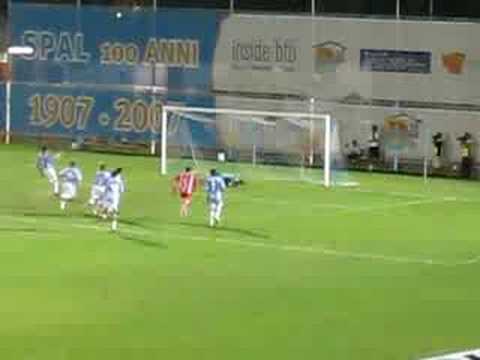 Spal - Giacomense 0-1, rigore Bisso