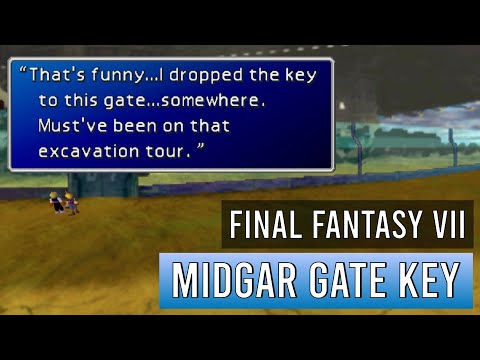 How to return to Midgar Slums in Final Fantasy 7 (how to get the Midgar Key and get Platinum Heart)