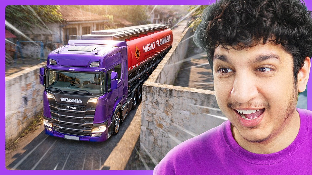Driving Through Impossible Narrow Alleys in ETS2 | Potato