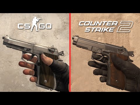 CS:GO vs CS2 (All Weapons)