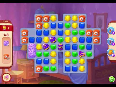 HomeScapes Level 2921 no boosters (18 moves)