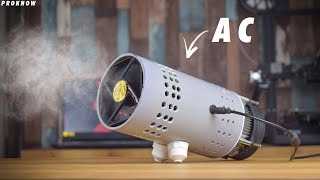 Making a Powerful AC from Peltier Homemade AC for 