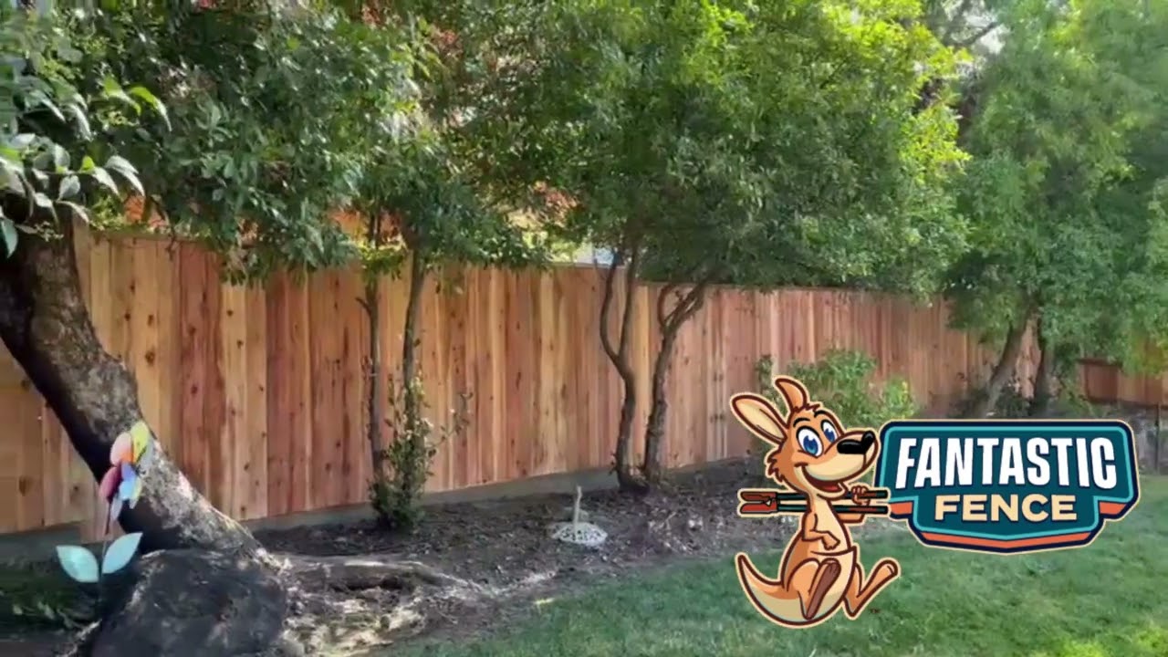 Residential Redwood Fence