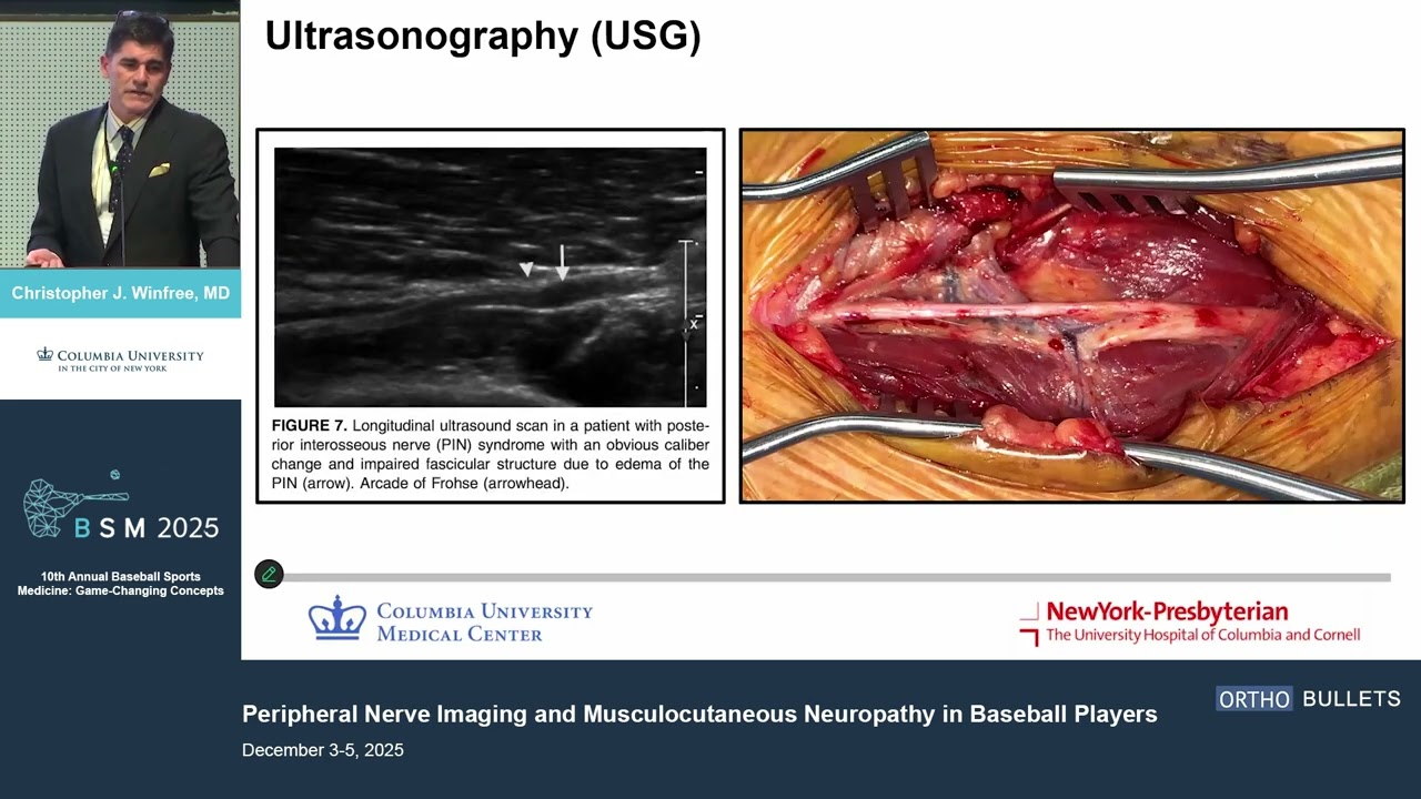 Peripheral Nerve Imaging & Musculocutaneous Neuropathy in Baseball Players_Christopher J. Winfree M