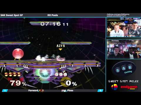 SAK Sweet Spot Melee Grand Finals Pools: Forward (Falcon) vs. Floss (Jigglypuff)