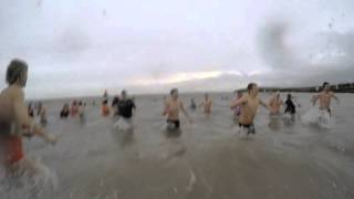 GOPRO: New Year's Day Swim 2016 - Barry Island