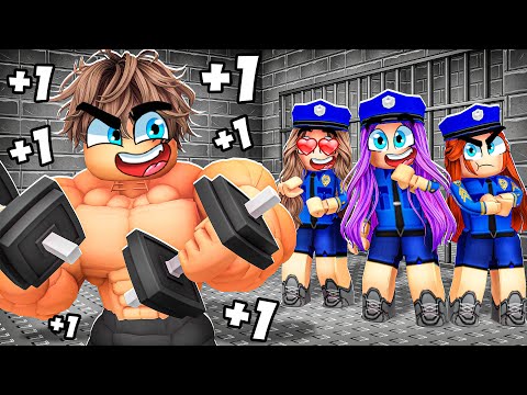 Becoming OVERPOWERED to Impress my Crush in +1 FIT IN PRISON... (Roblox)
