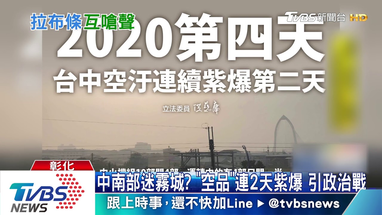 中南部迷霧城?「空品」連2天紫爆 引政治戰