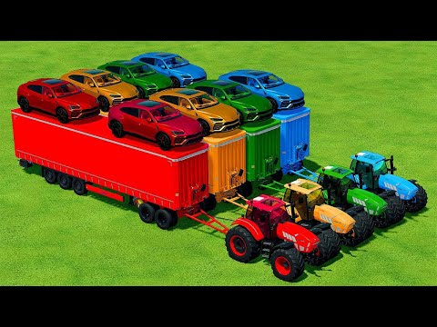 TRANSPORT LAMBORGHINI URUS AND HURACAN WITH LAMBORGHINI TRACTORS - Farming Simulator 22