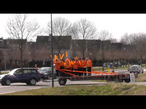 13 april 2013 Roda ´46 C1 - VV De Meern C1 com 1-2 Campione - platte kar vertrekt