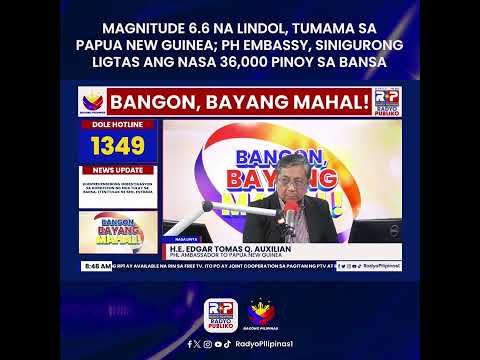 Walang nasaktan na Pilipino sa magnitude 6.6 na lindol sa Papua New Guinea — PH Embassy