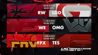 [電競] 2020 LPL Spring W7D7