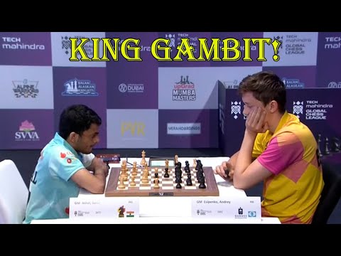 KING GAMBIT!! Nihal Sarin vs Andrey Esipenko || Global Chess League 2023 - R6