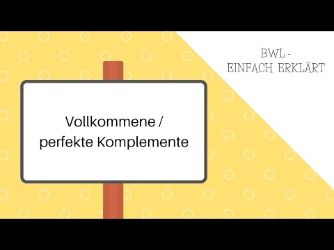 Vollkommene / perfekte Komplemente: Erklärung, Nutzenfunktion und Indifferenzkurve mit Beispiel
