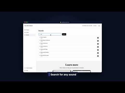 Add Sound Effects & Ambience to Your Audio