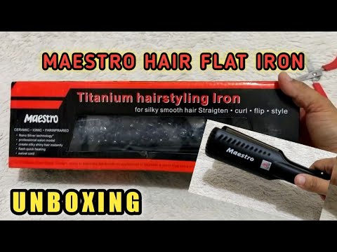 MAESTRO TITANIUM PLATE SALON PROFESSIONAL HAIR IRON HEAVY DUTY
