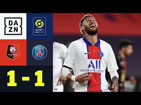 Neymar-Tor, Kimpembe-Rot - Paris lässt wichtige Punkt liegen: Rennes - PSG 1:1 | Ligue 1| DAZN