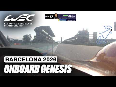 Onboard Lap Luis Felipe Derani Genesis Hypercar | 6 Hours of Barcelona 2026 | FIA WEC