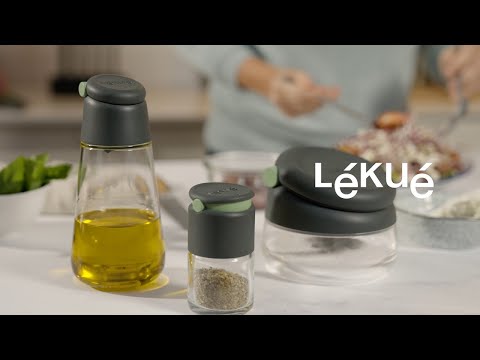 Lekue Spice Shakers Set of 4 Pieces Transparent 2.7oz each Sprinkle and Dosing openings Dishwasher Safe video