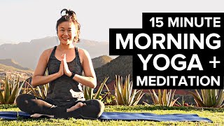 Morning Yoga + Meditation: POWER UP Today's Intention!