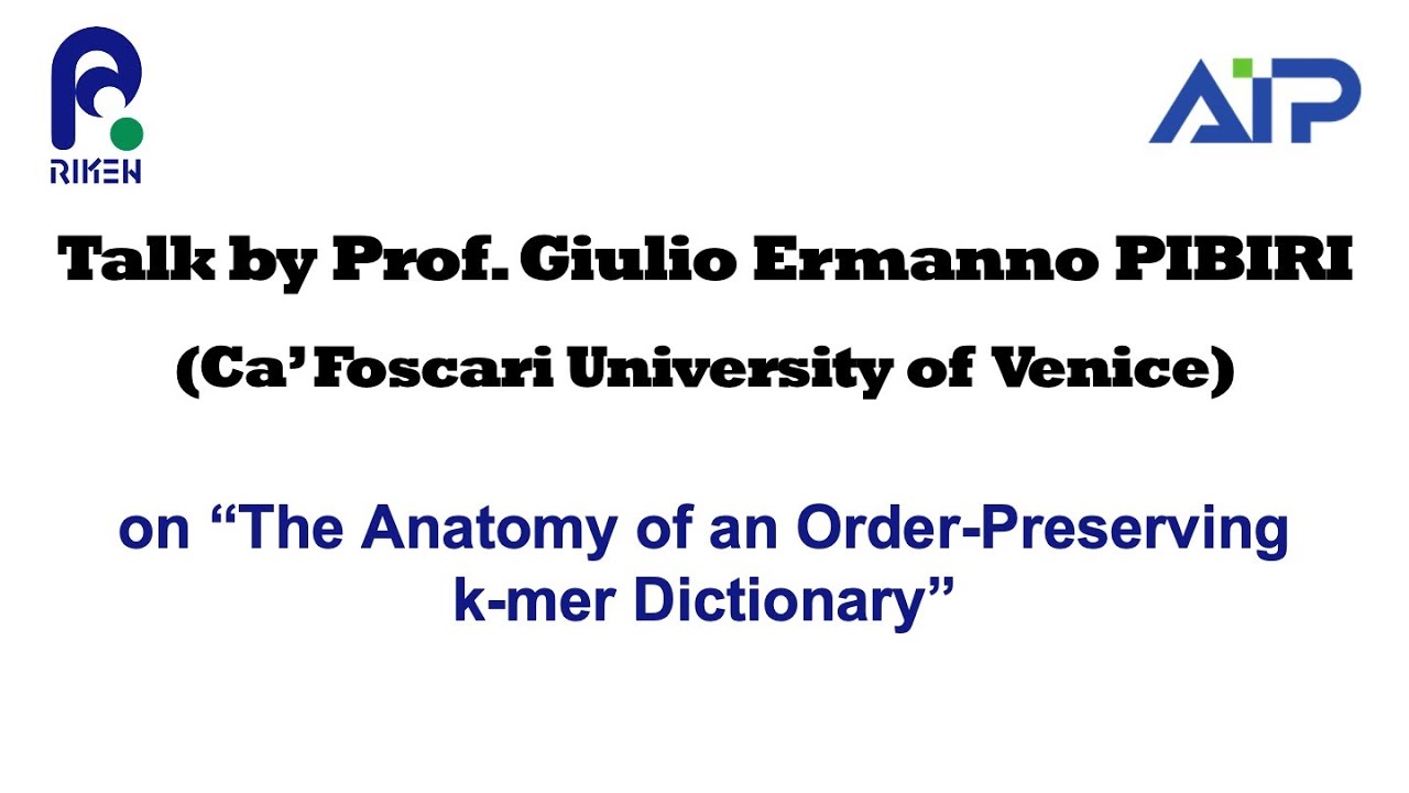 Talk by Prof. Giulio Ermanno PIBIRI (Ca’ Foscari University of Venice)-20250702 thumbnails