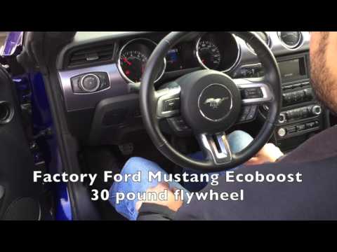 Mustang Ecoboost stock flywheel vs Fidanza lightweight flywheel