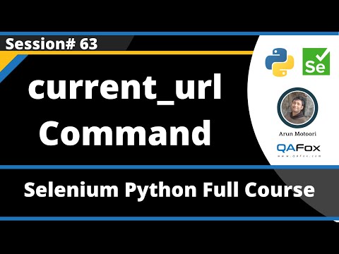 Current_url Command In Selenium Python Session 63