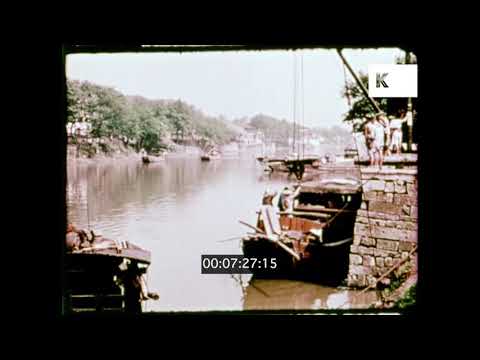 1960s, 1970s, Suzhou River Boats, 16mm