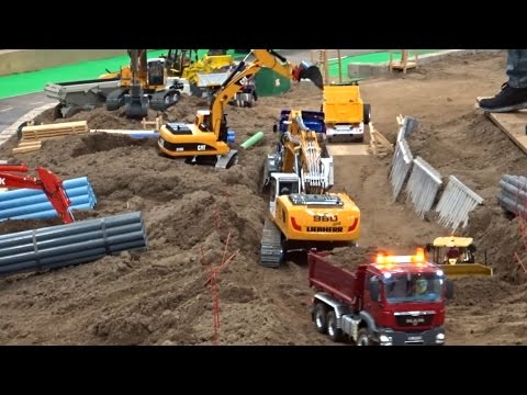 RC Camion escavatore costruzione camion Caterpillar Modello ♦ fascino Modelltech Sinsheim 2017